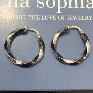 Lia Sophia Twist x Shout Hoop Earrings